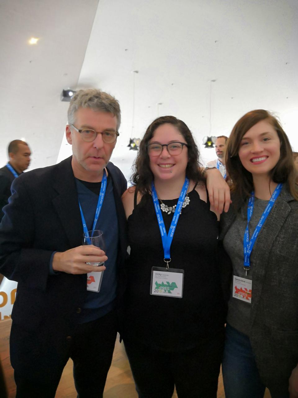 A picture of (left-to-right) David Millman, Vicky Steeves, and Genevieve Milliken.